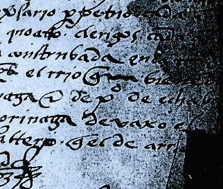Documento de Larrino, fechado en 1599